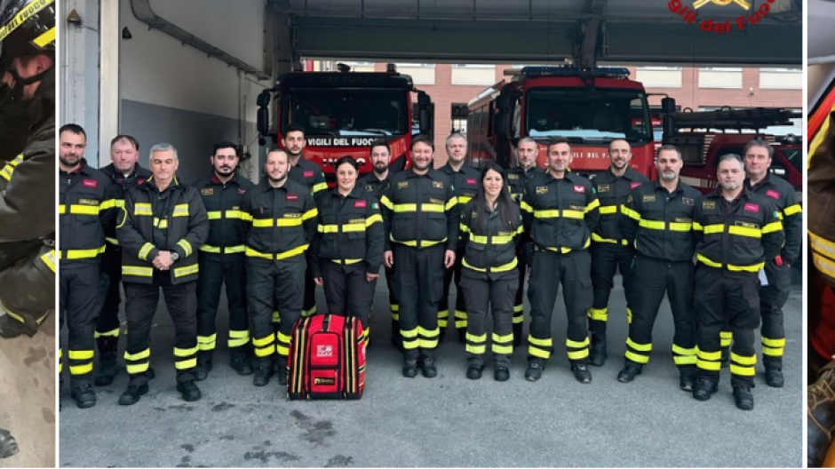 Dodici vigili del fuoco volontari formati nel primo corso TPSS al Comando VCO